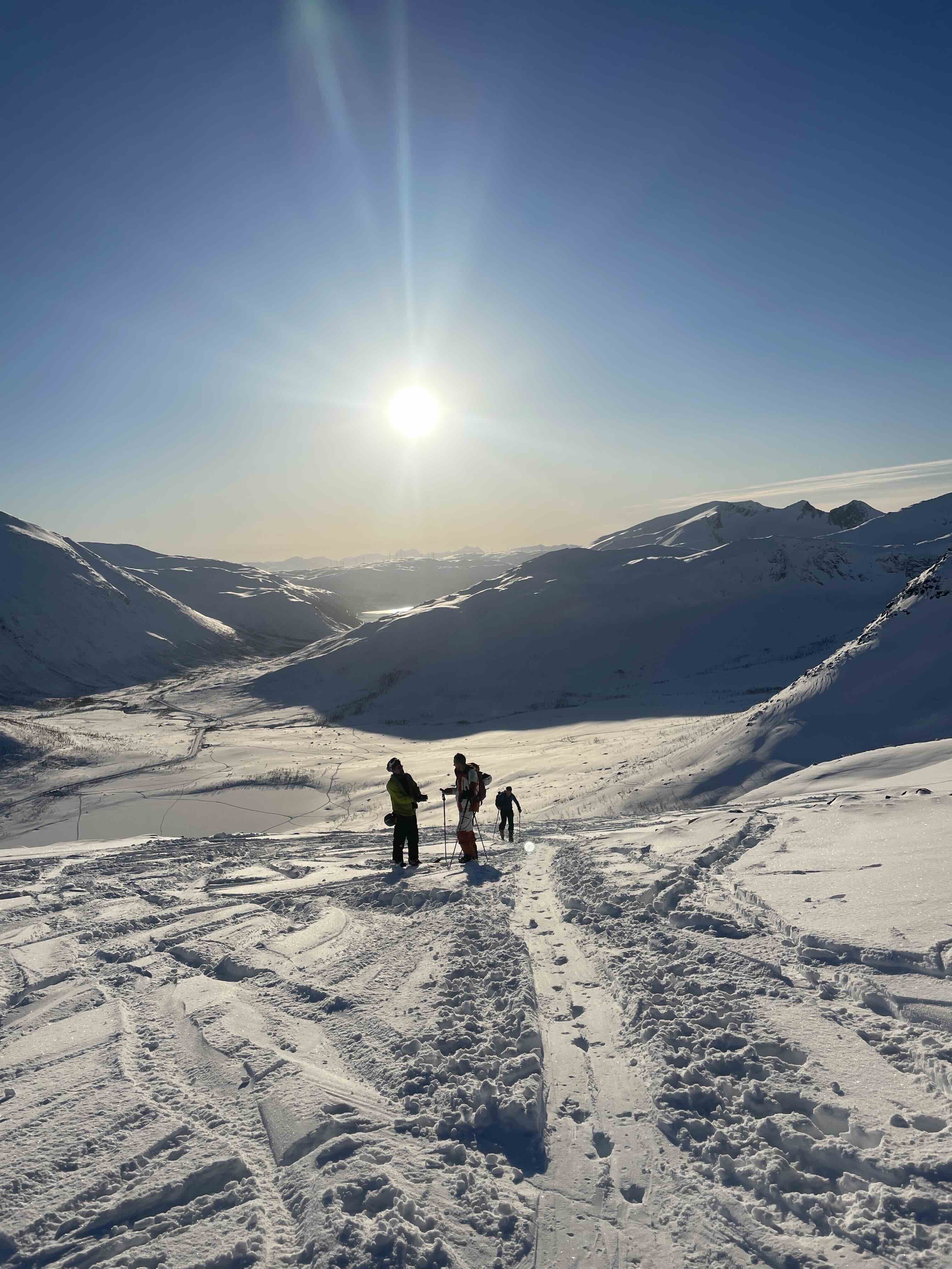 Winter skiing adventure