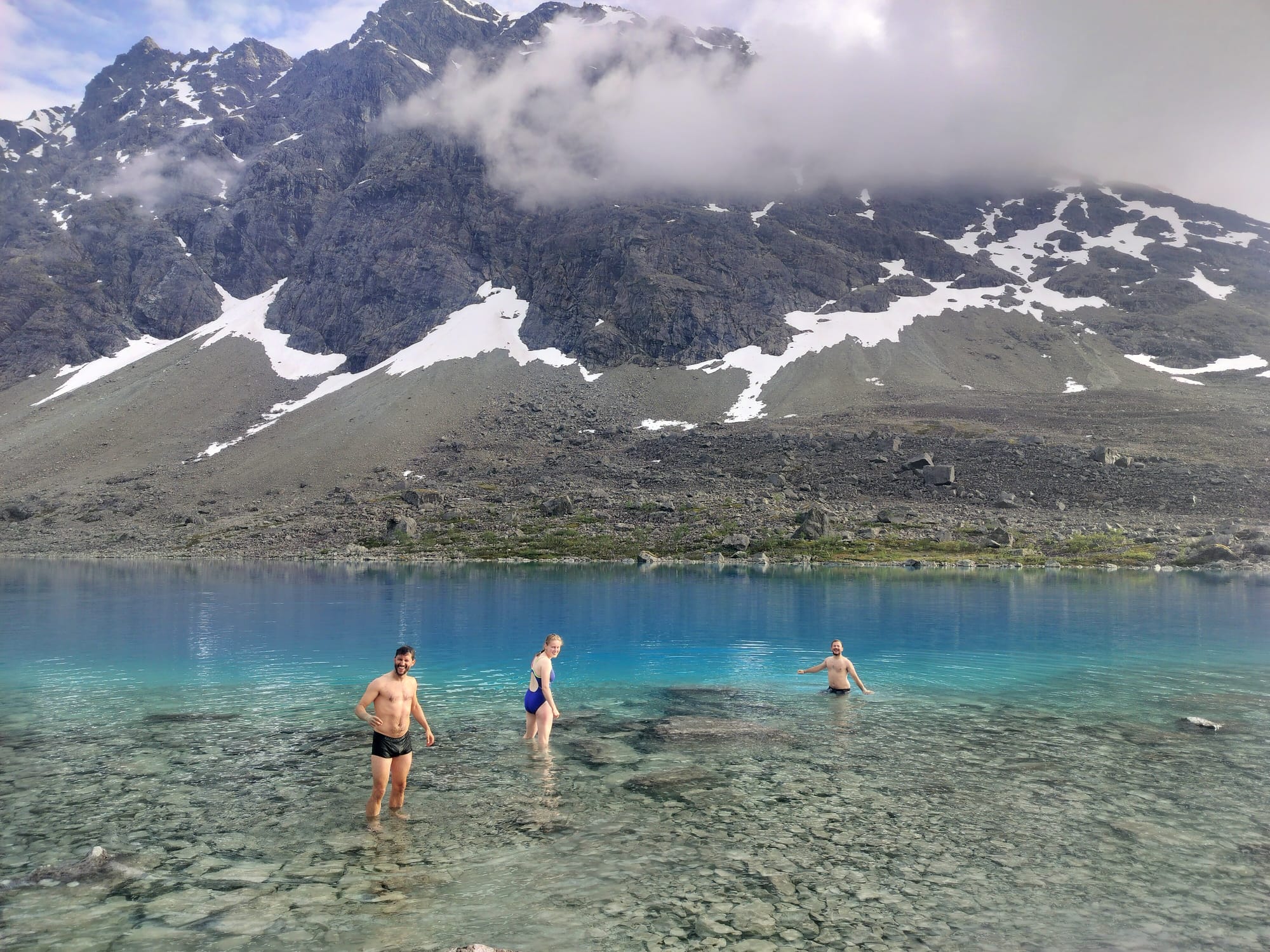 Arctic mountain lake